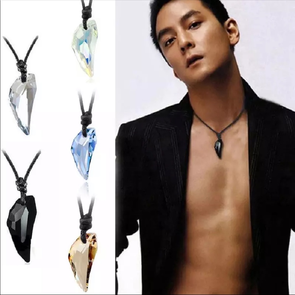 New Wolf Tooth Austria Big Crystal Necklace